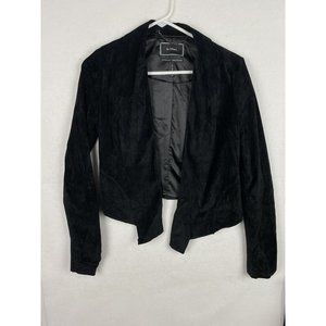 Le Chateau Suede Leather Cardigan Jacket Genuine Leather Small
